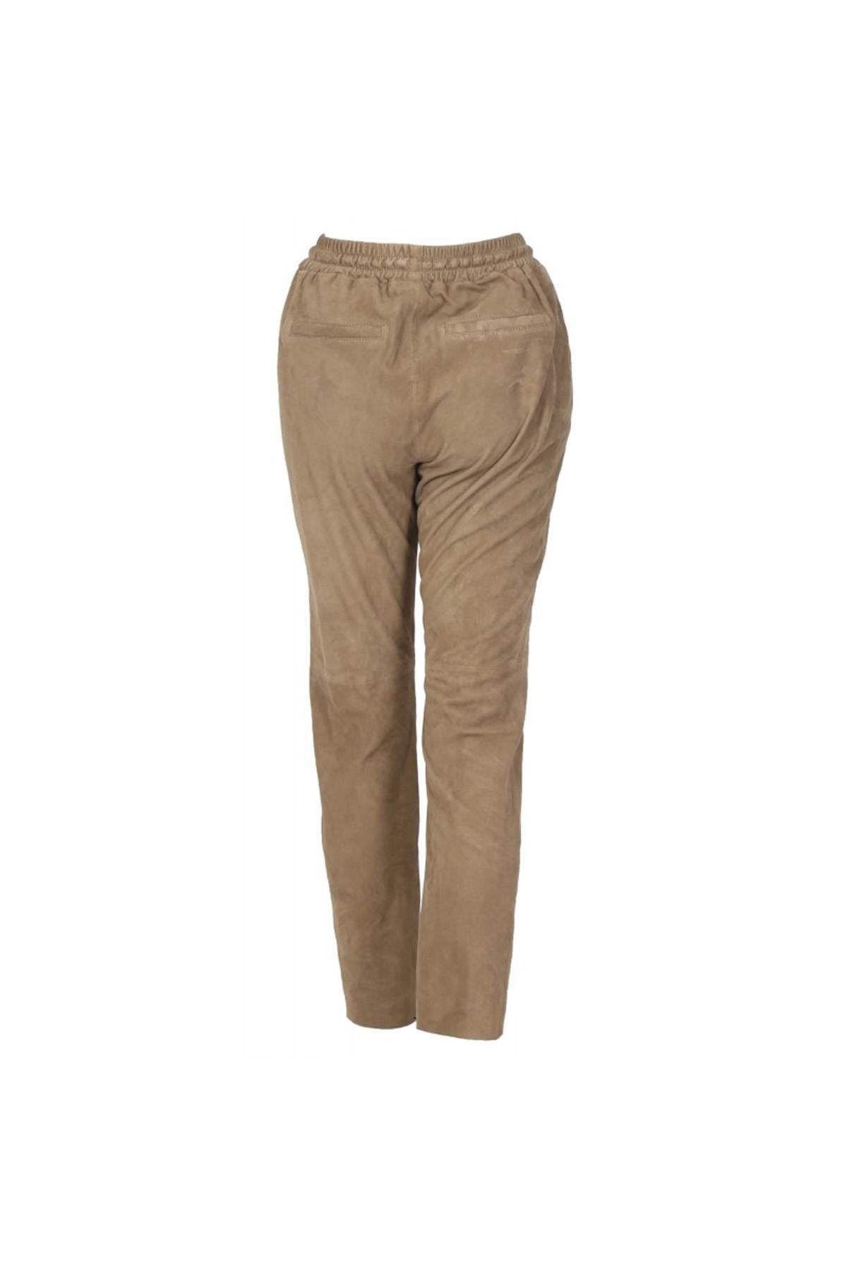 Damen Hose Oakwood GIFT GOAT SUEDE MARRON CLAIR 503 — Ansicht 5