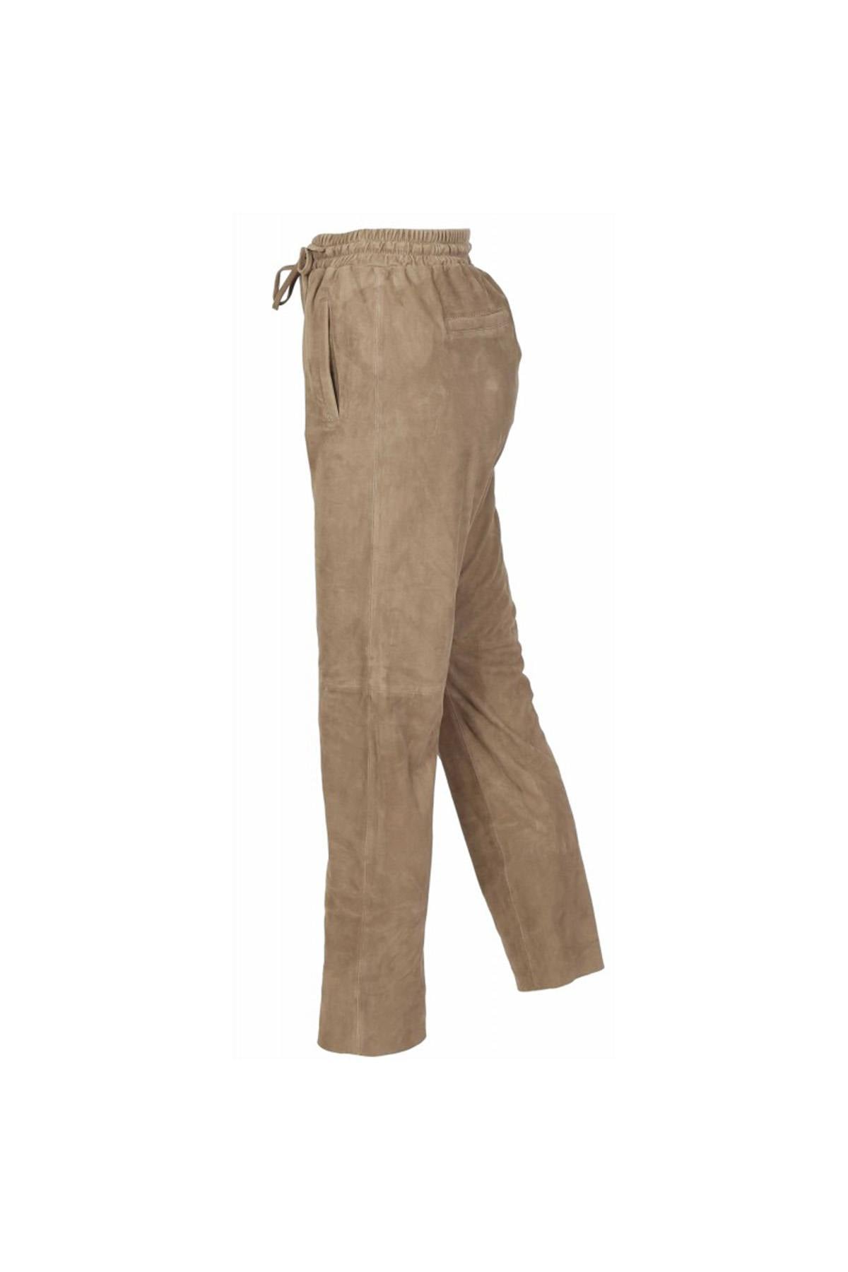 Damen Hose Oakwood GIFT GOAT SUEDE MARRON CLAIR 503 — Ansicht 4