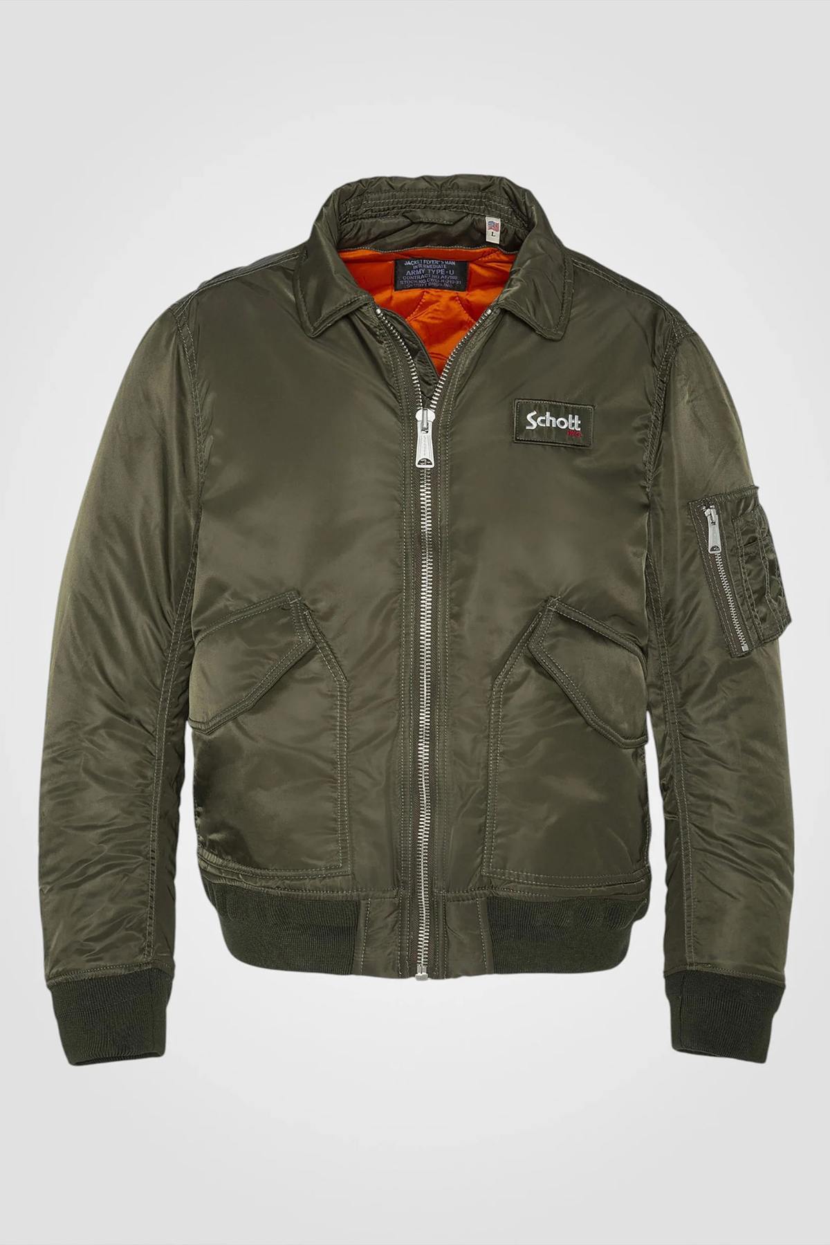 Giacche Uomo Schott 210100RS ARMY KAKI — vista 1