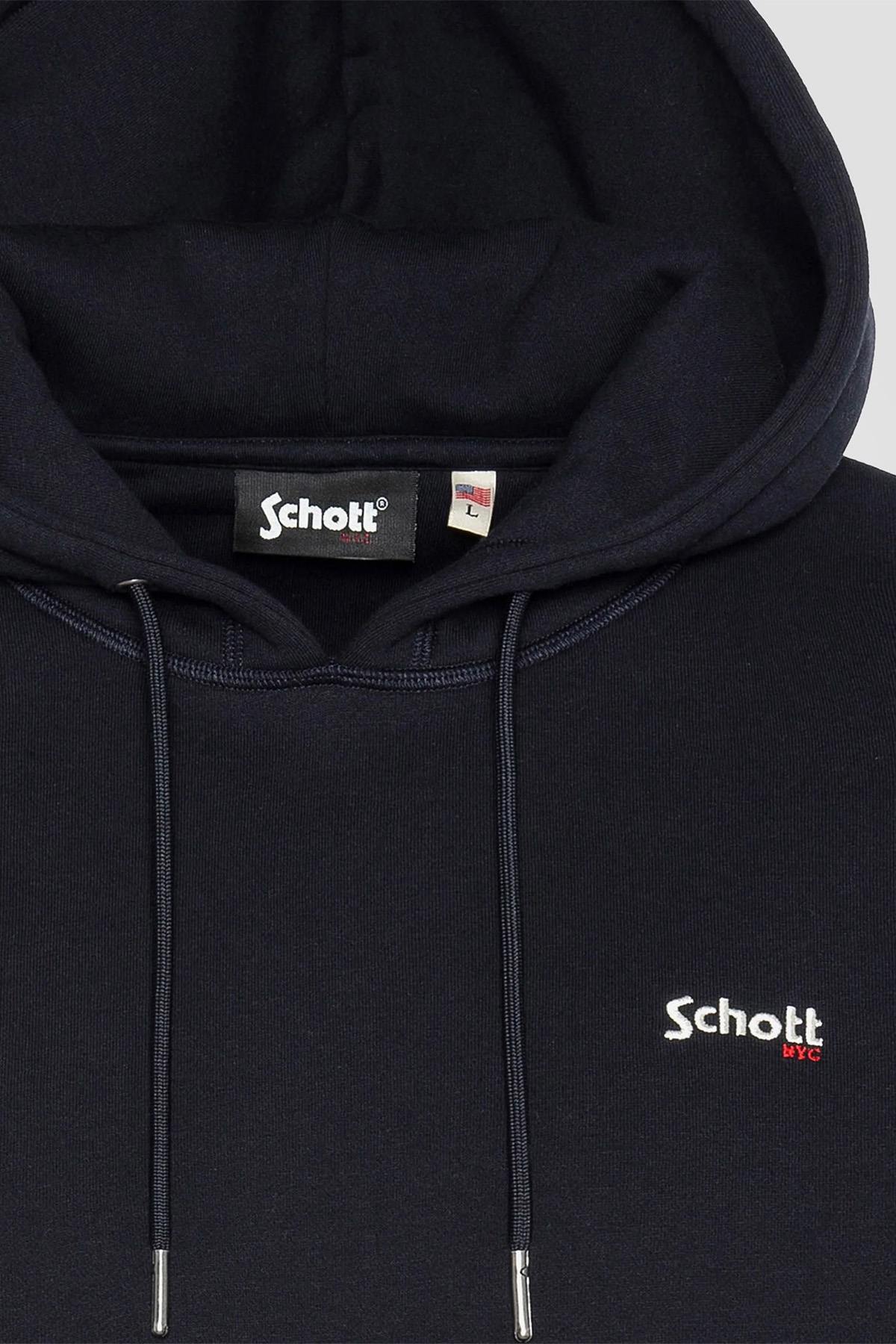 Pull/sweatshirt Homme Schott SWCASUAL2 NAVY — vue 2