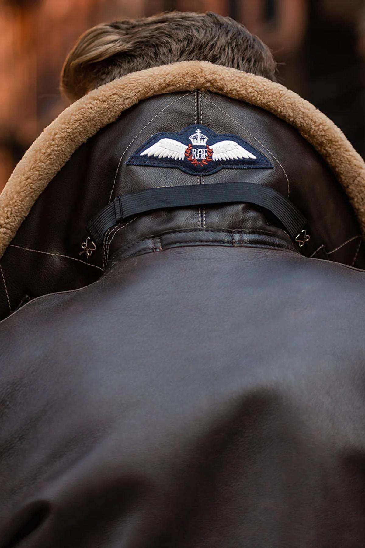 Chaqueta Hombre Royal Air Force Z21W010 BROWN — vista 3
