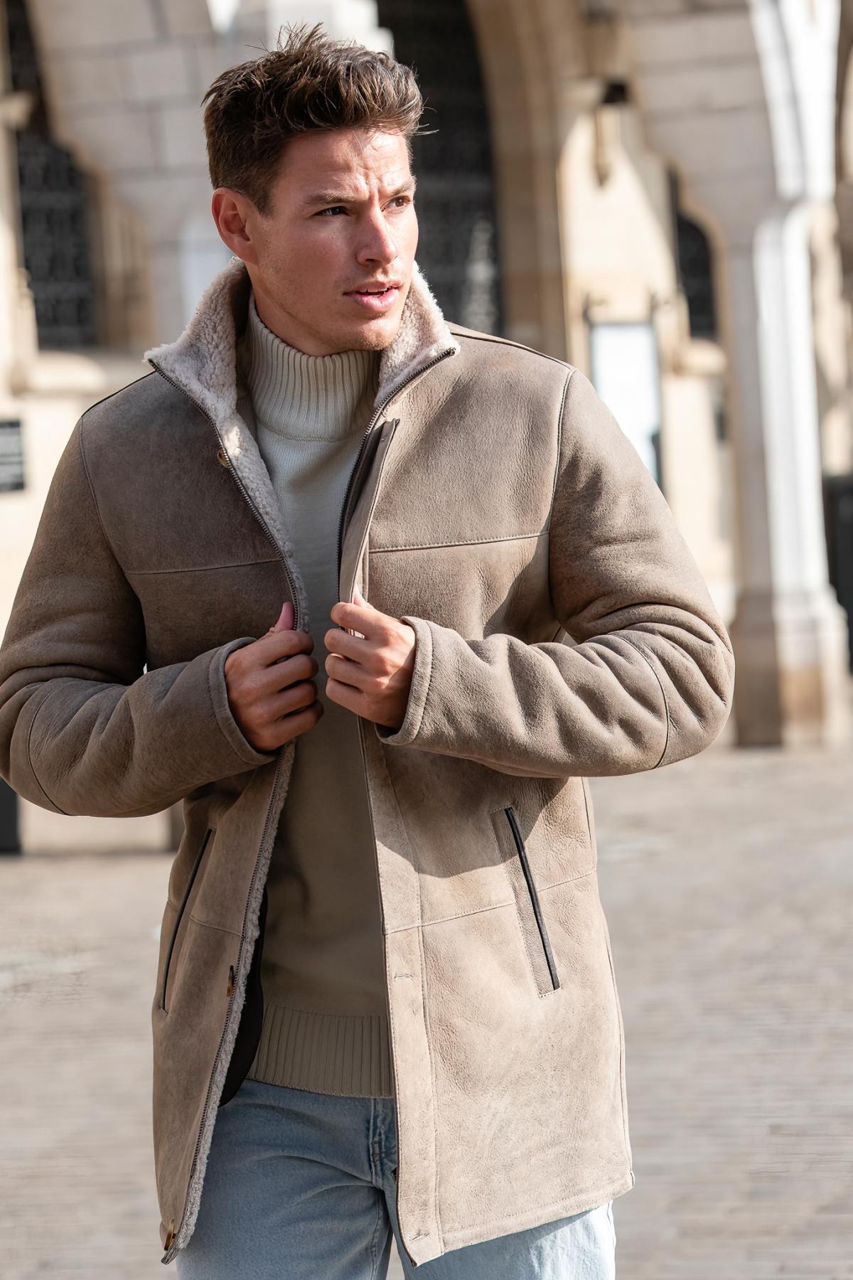Herren Mantel Cityzen GREG OLD SABLE — Ansicht 1