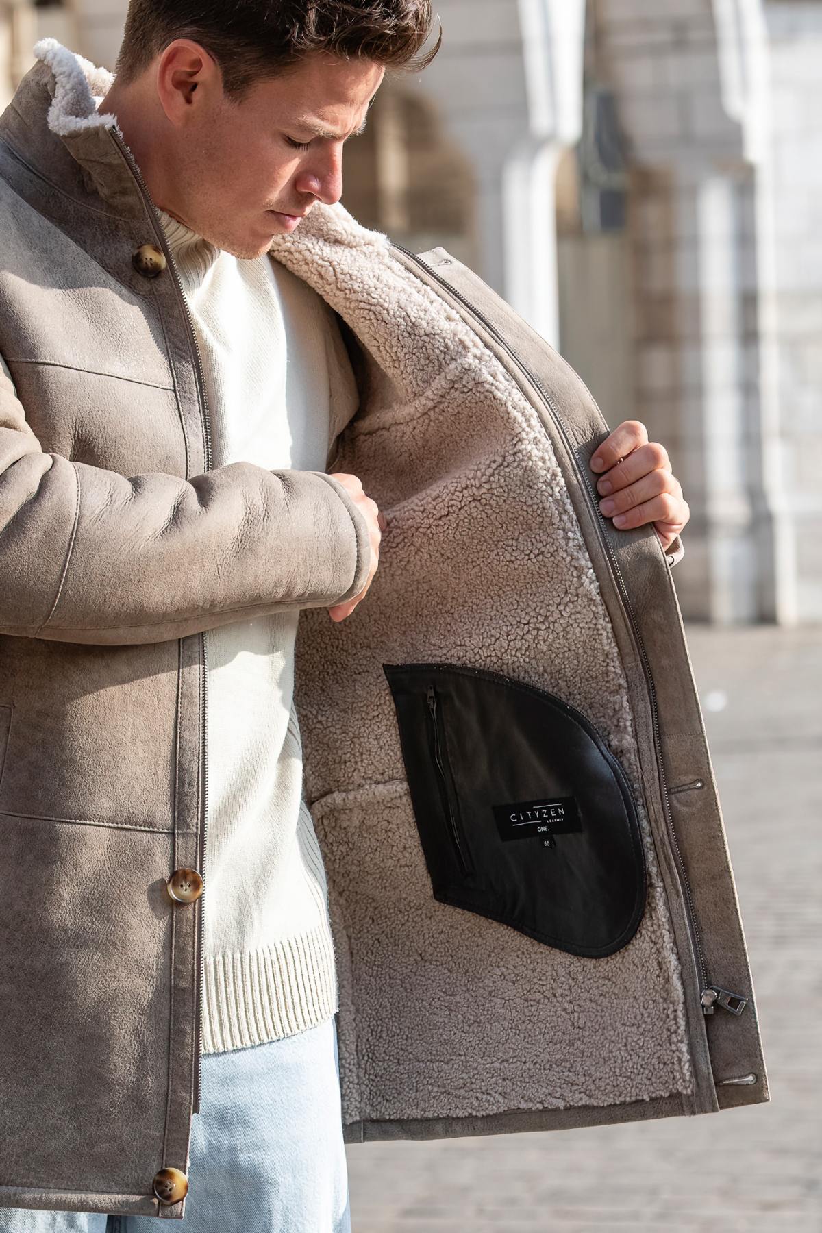 Herren Mantel Cityzen GREG OLD SABLE — Ansicht 5