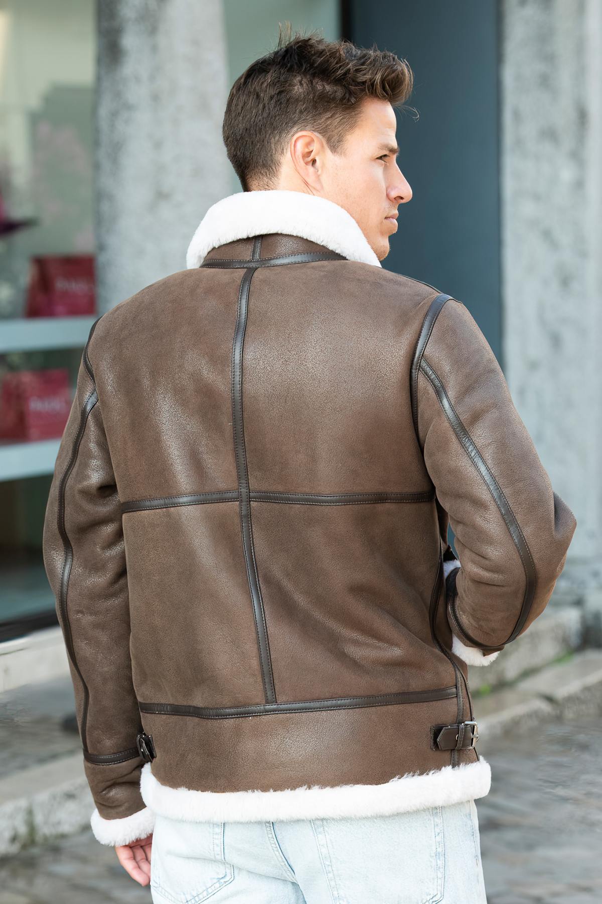 Giacche Uomo Cityzen BOMBARDIER OLD BROWN — vista 2