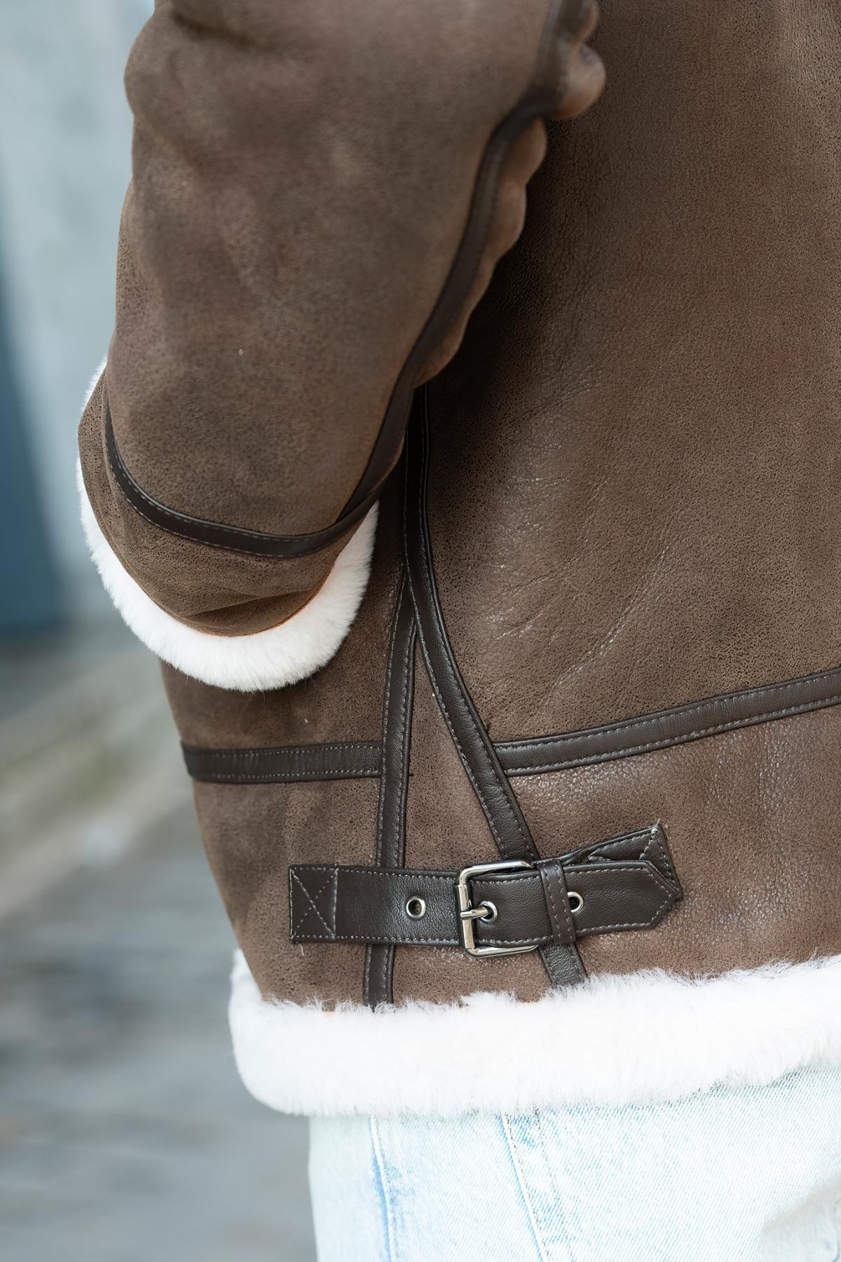 Giacche Uomo Cityzen BOMBARDIER OLD BROWN — vista 6