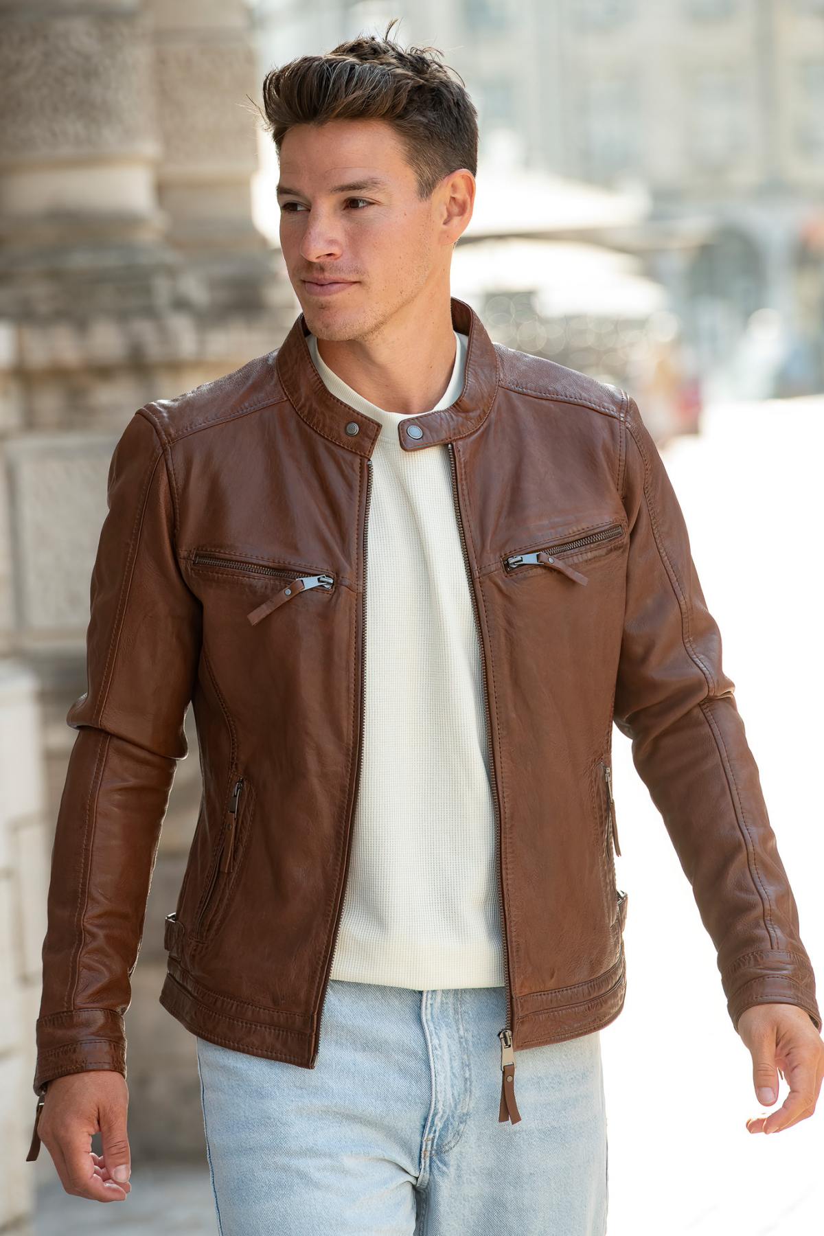 Giacche Uomo Cityzen KANSAS NEW COGNAC  — vista 1