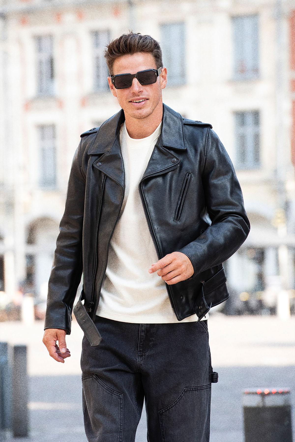 Chaqueta Hombre Schott P613S BLACK — vista 4
