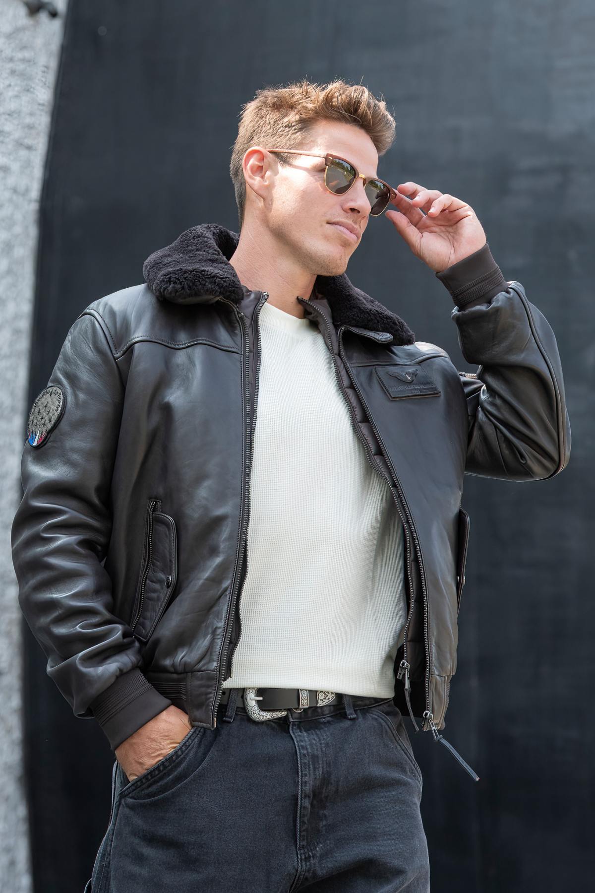 Herren Jacke Patrouille De France RAFAL 2.0 YCON BROWN — Ansicht 1