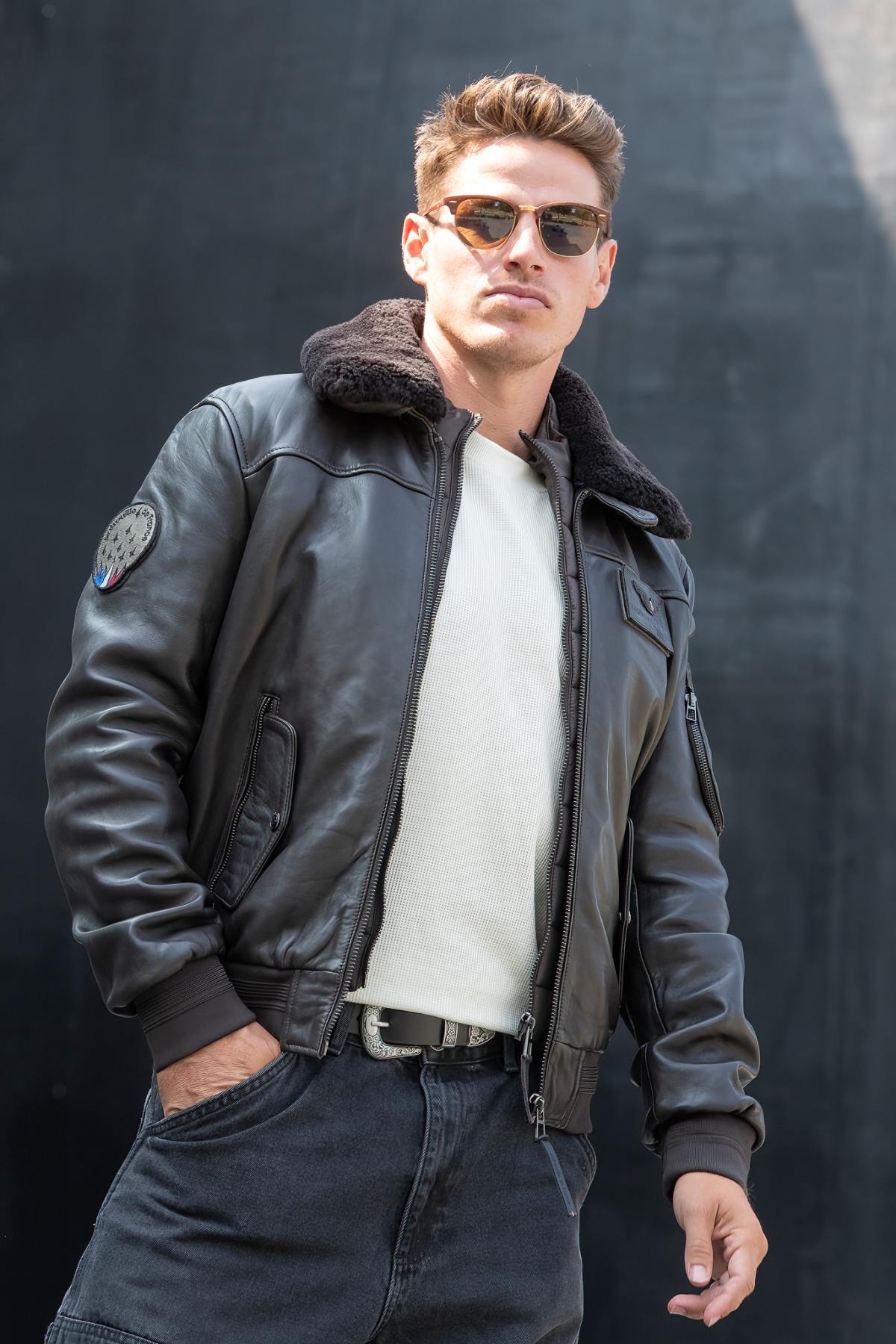 Herren Jacke Patrouille De France RAFAL 2.0 YCON BROWN — Ansicht 5