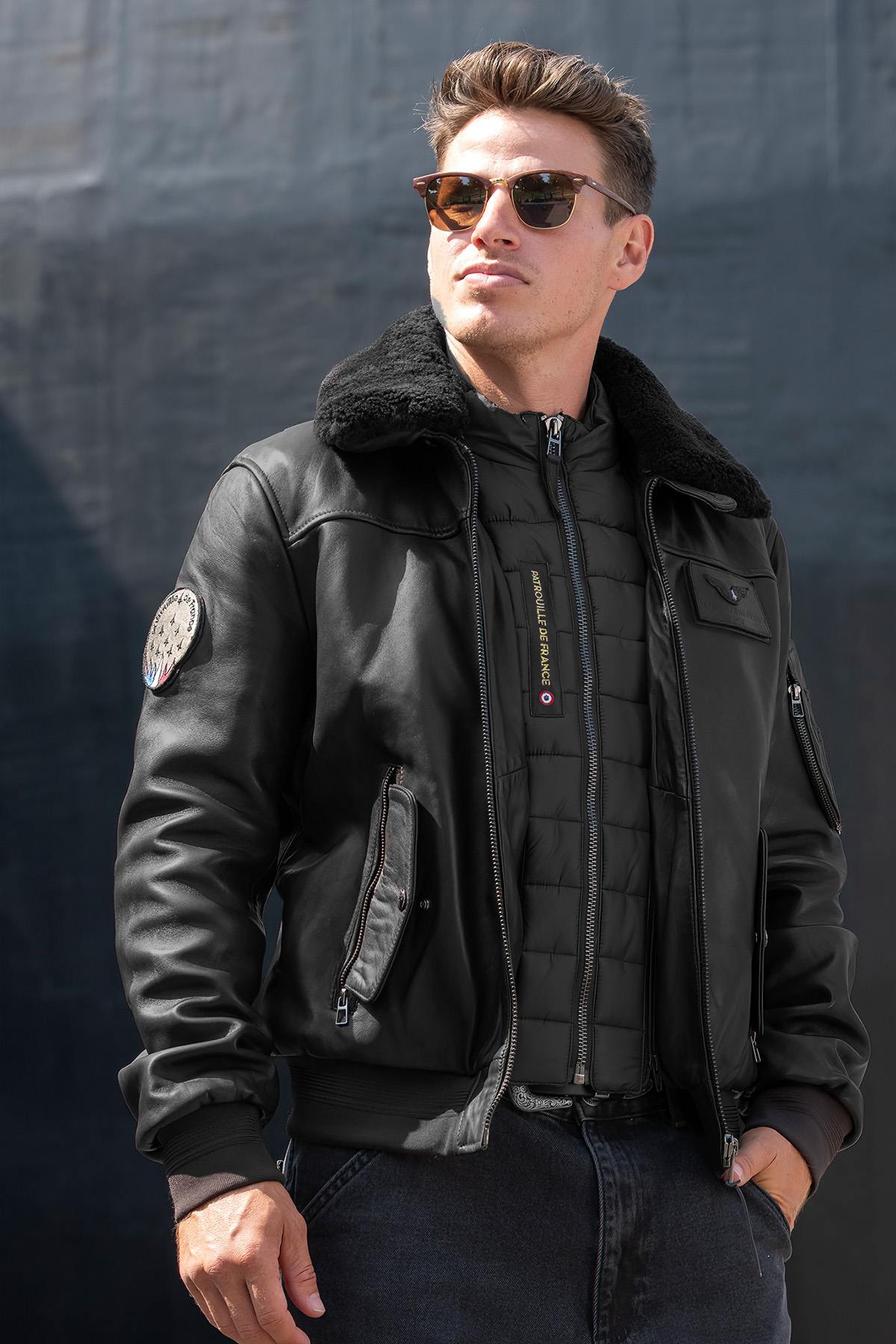 Herren Jacke Patrouille De France RAFAL 2.0 YCON BLACK — Ansicht 1