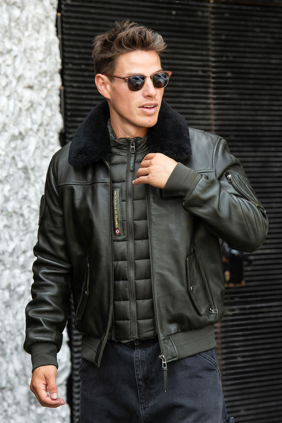 Herren Jacke Patrouille De France RAFAL 2.0 YCON KAKI — Ansicht 2