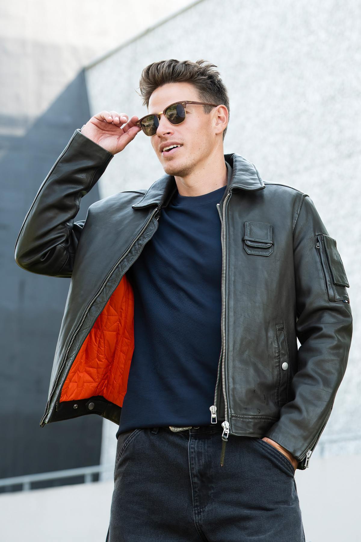 Giacche Uomo Patrouille De France JAEGGER ALPHA KAKI — vista 1