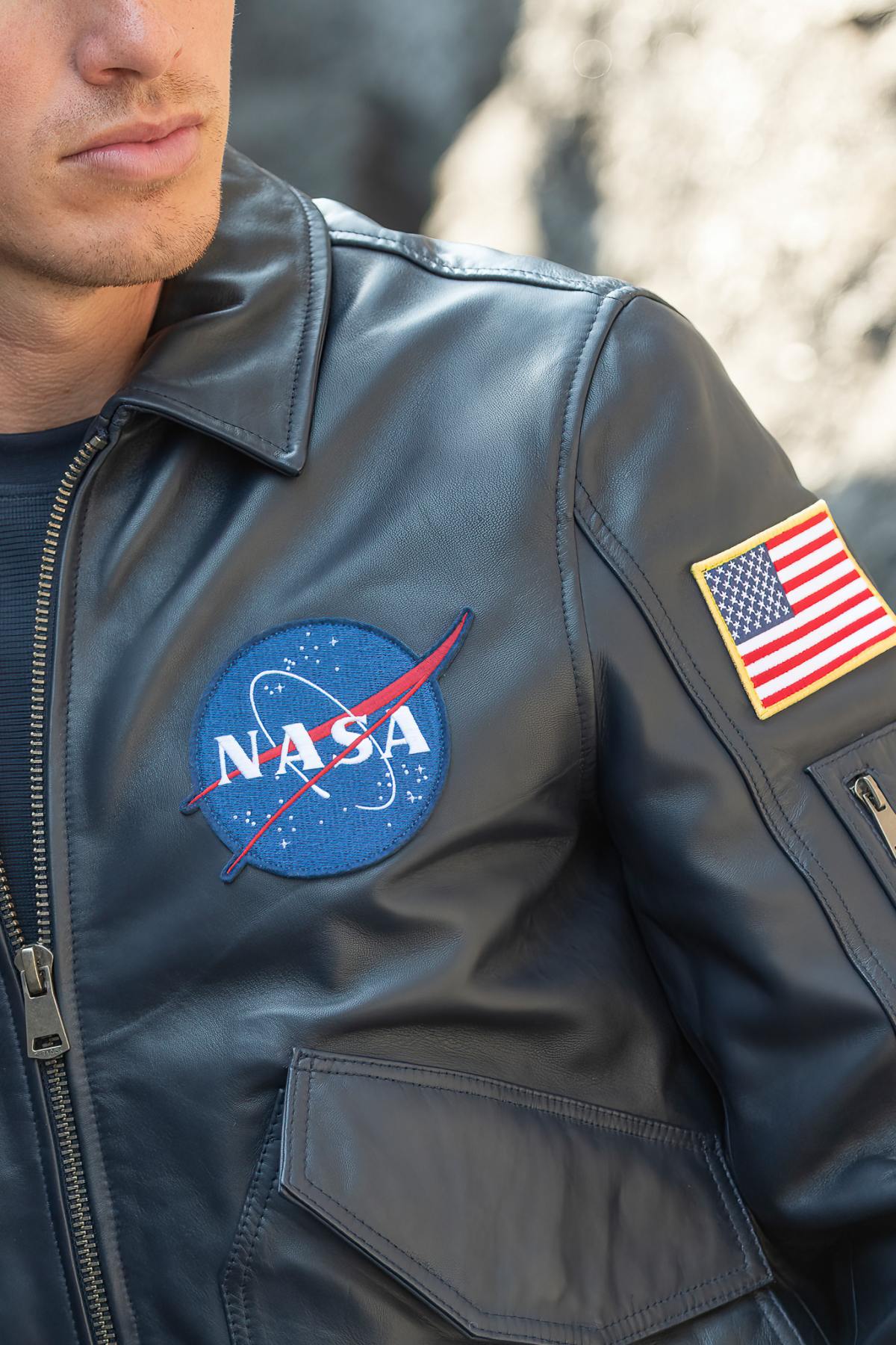 Giacche Uomo NASA COLUMBIA NAVY — vista 7
