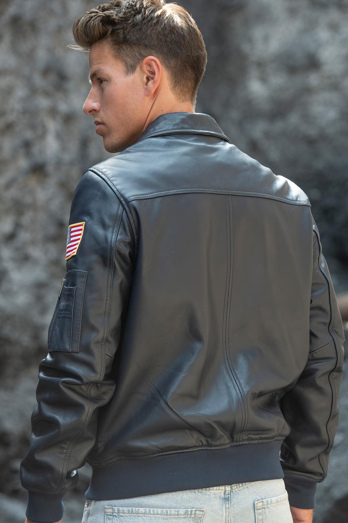 Giacche Uomo NASA COLUMBIA NAVY — vista 6