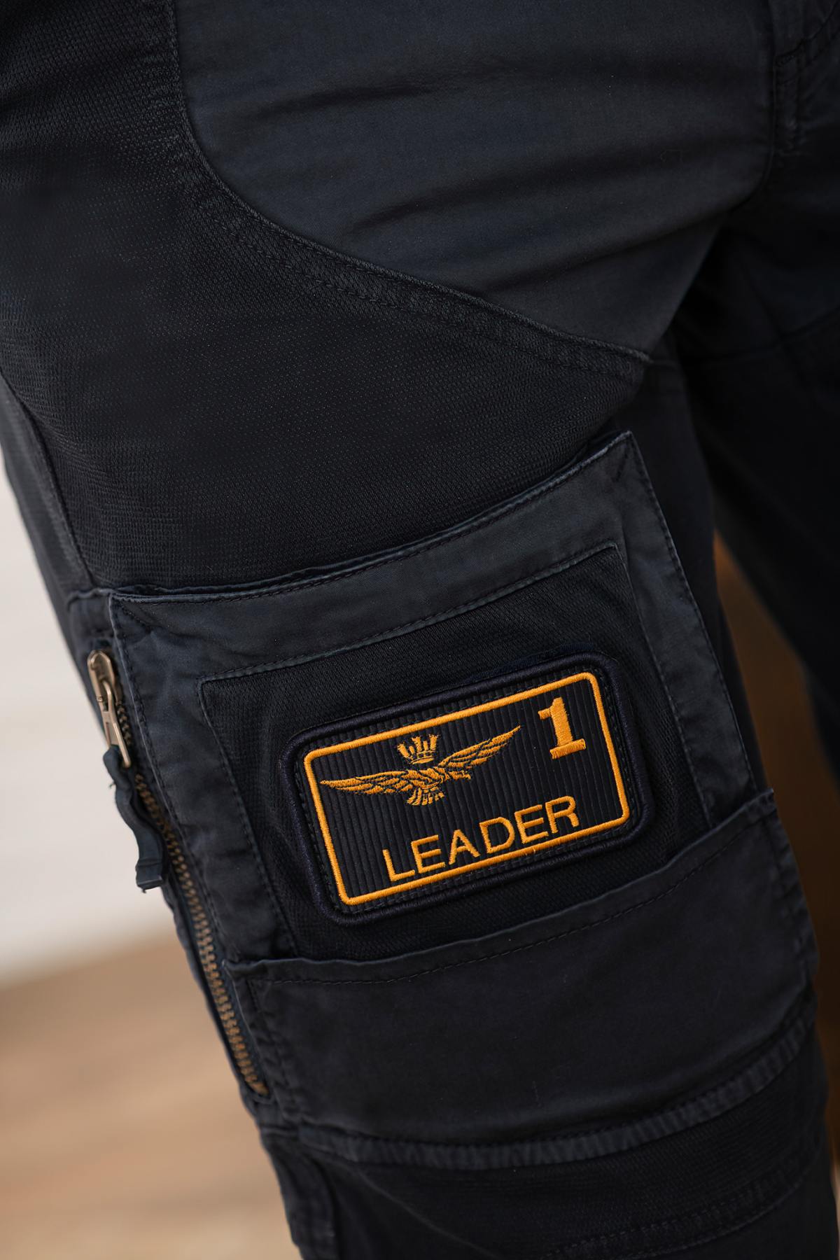 Pantaloni Uomo Aeronautica Militare PA1664UCT04241 BLU NAVY — vista 6