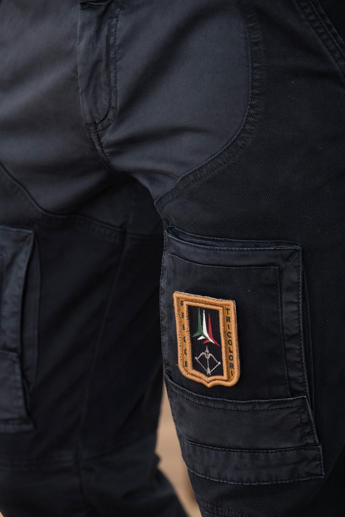 Pantaloni Uomo Aeronautica Militare PA1664UCT04241 BLU NAVY — vista 5