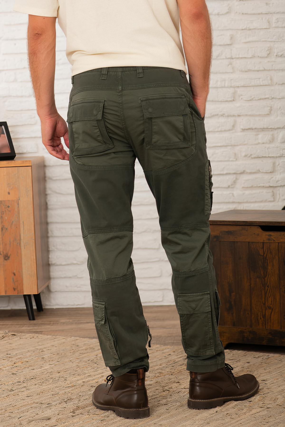 Pantaloni Uomo Aeronautica Militare PA1664UCT04241 BELUGA GREY — vista 2