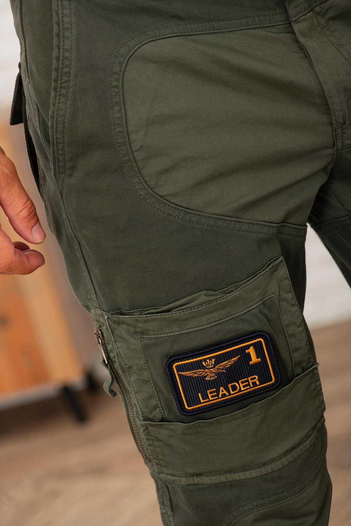 Pantaloni Uomo Aeronautica Militare PA1664UCT04241 BELUGA GREY — vista 4