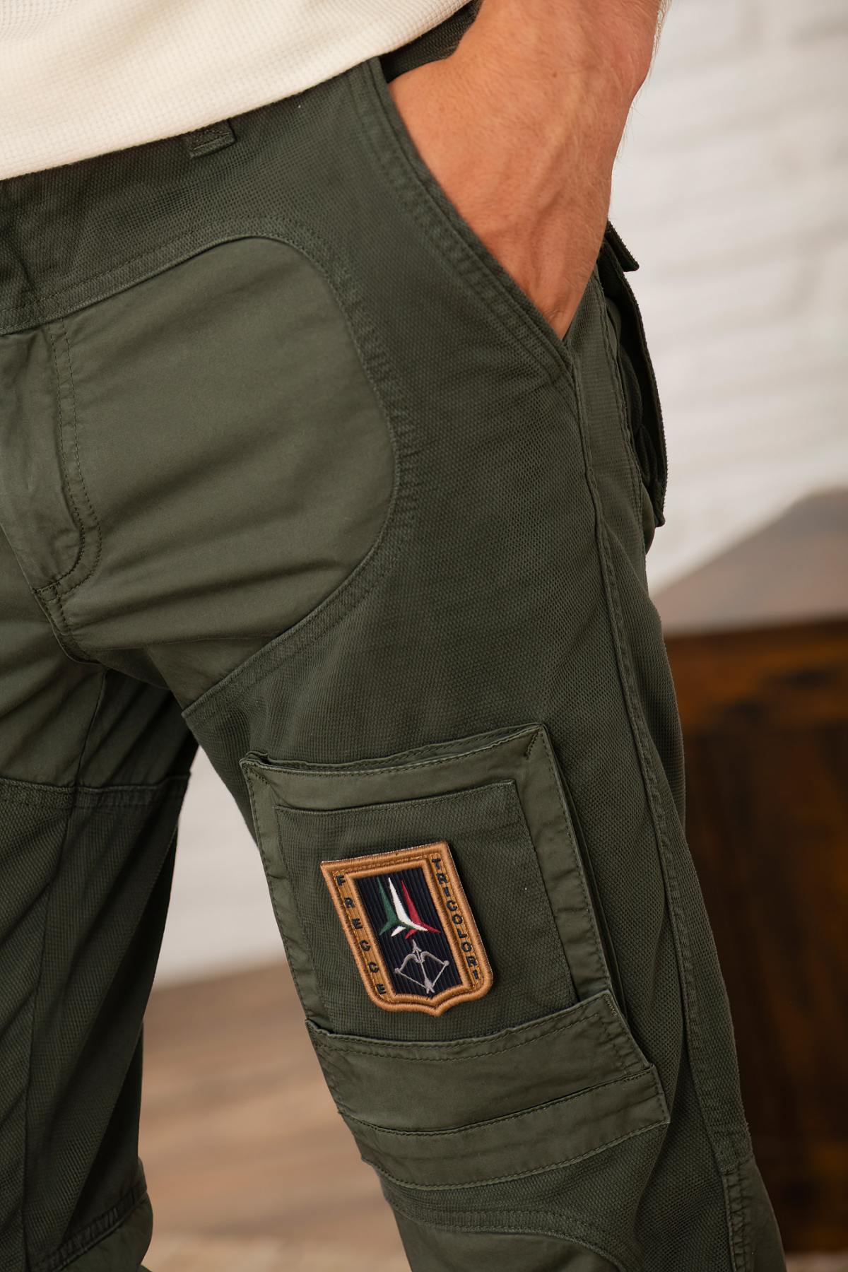 Pantaloni Uomo Aeronautica Militare PA1664UCT04241 BELUGA GREY — vista 3
