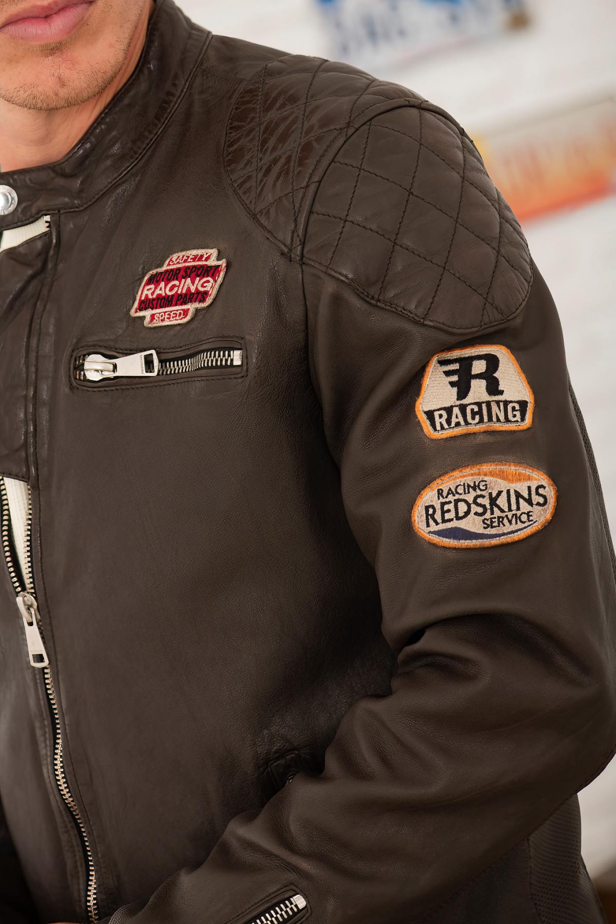 Giacche Uomo Redskins NITRO BARCELONA CHOCOLATE — vista 3