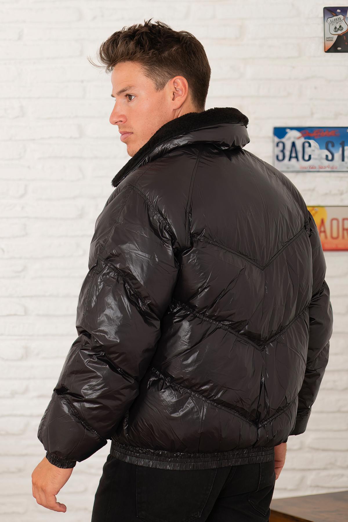 Herren Jacke Schott COLLIN BLACK — Ansicht 3