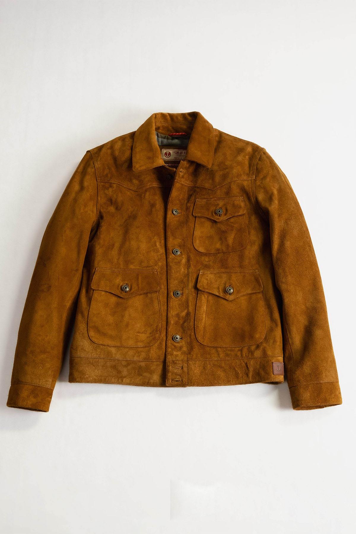Chaqueta Hombre Daytona DOUGLAS BUFFALO SUEDE JACKET COGNAC — vista 5