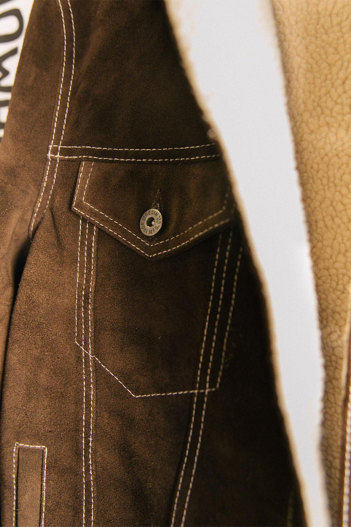 Herren Jacke Iron & Resin OPEN ROAD BUFFALO JACKET BROWN — Ansicht 8