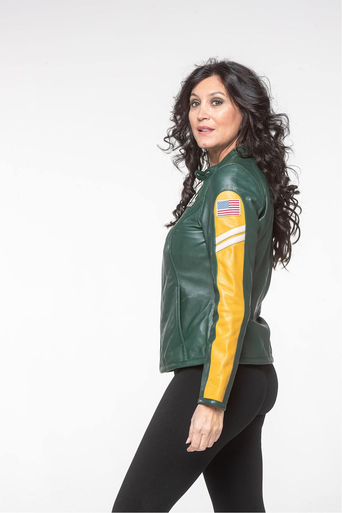 Damen Jacke 24h Le Mans ADELE VINTAGE GREEN — Ansicht 3
