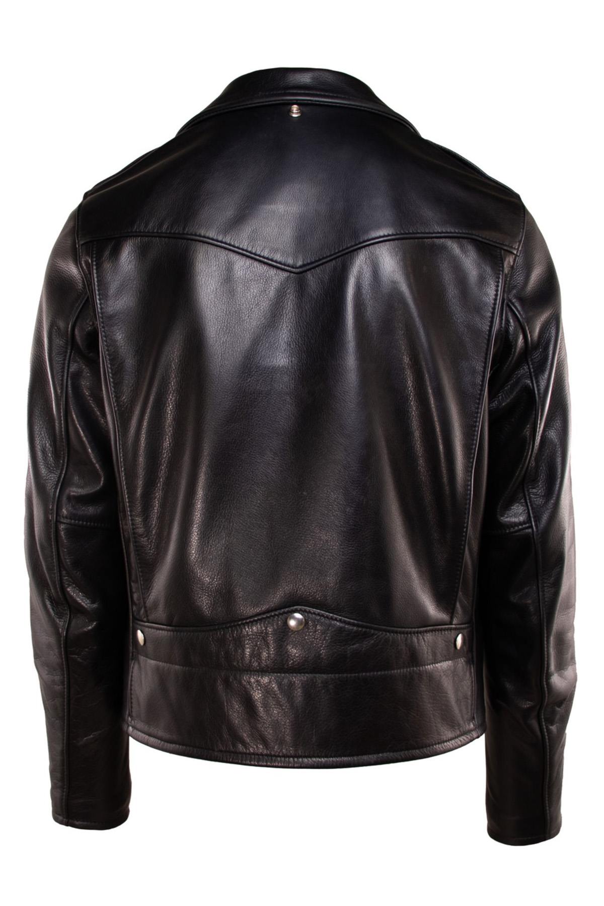 Giacche Uomo Schott 568 BLACK — vista 5