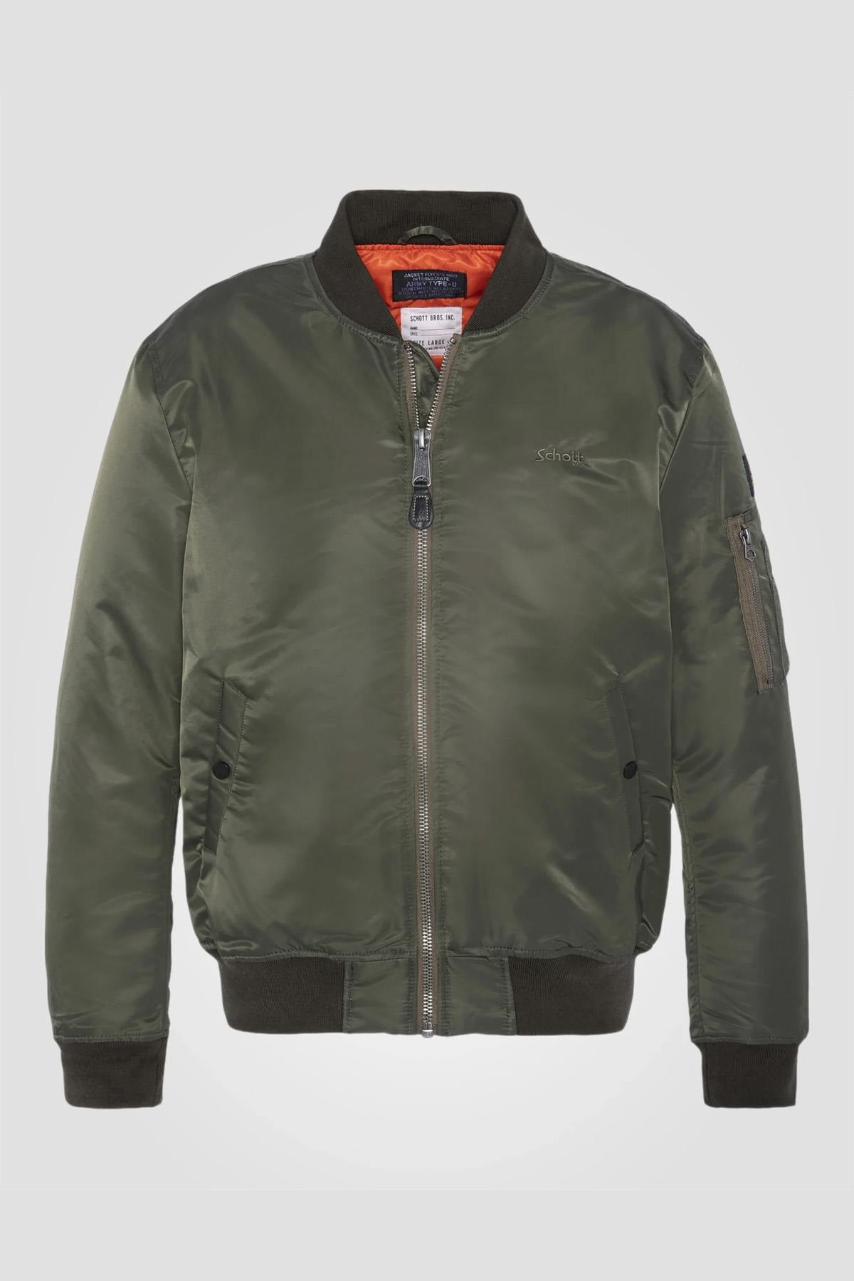 Giacche Uomo Schott JET17 KAKI — vista 7