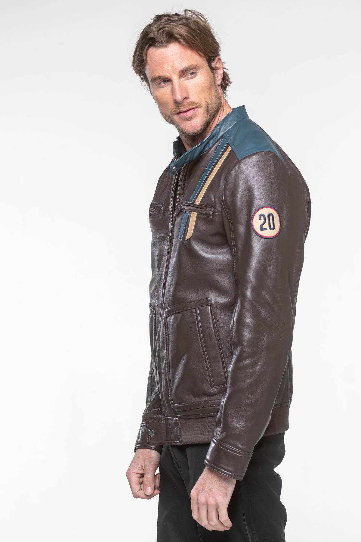 Herren Jacke Steve Mcqueen TITUS2 DARK BROWN — Ansicht 3