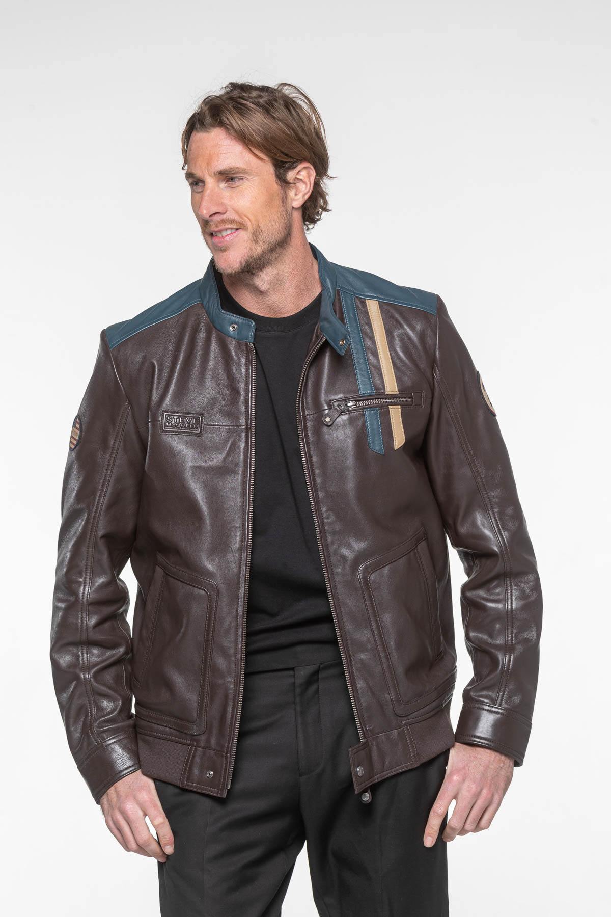 Herren Jacke Steve Mcqueen TITUS2 DARK BROWN — Ansicht 5
