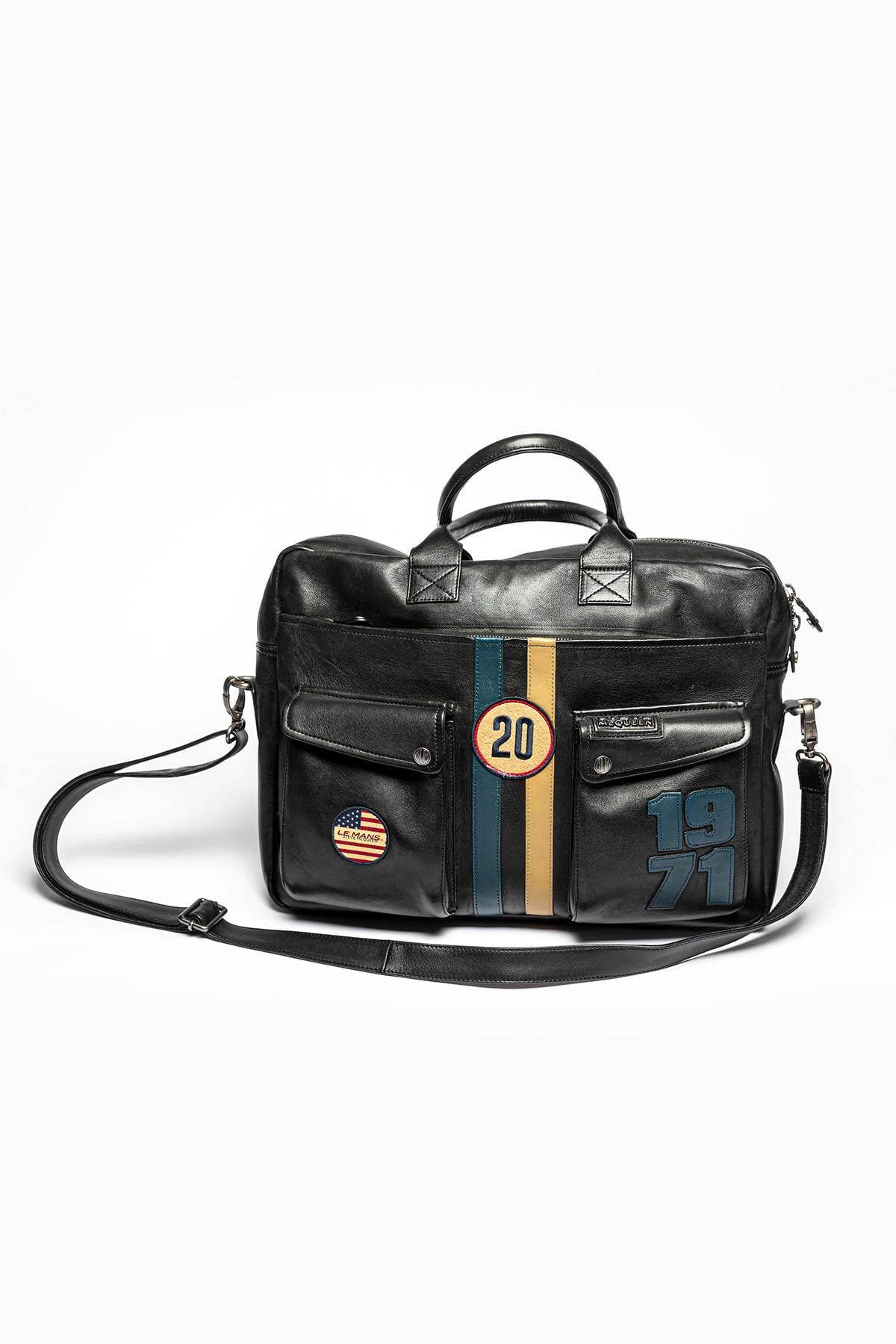 Bolsos Hombre Steve Mcqueen WAYNE7 MESSENGER BLACK — vista 1