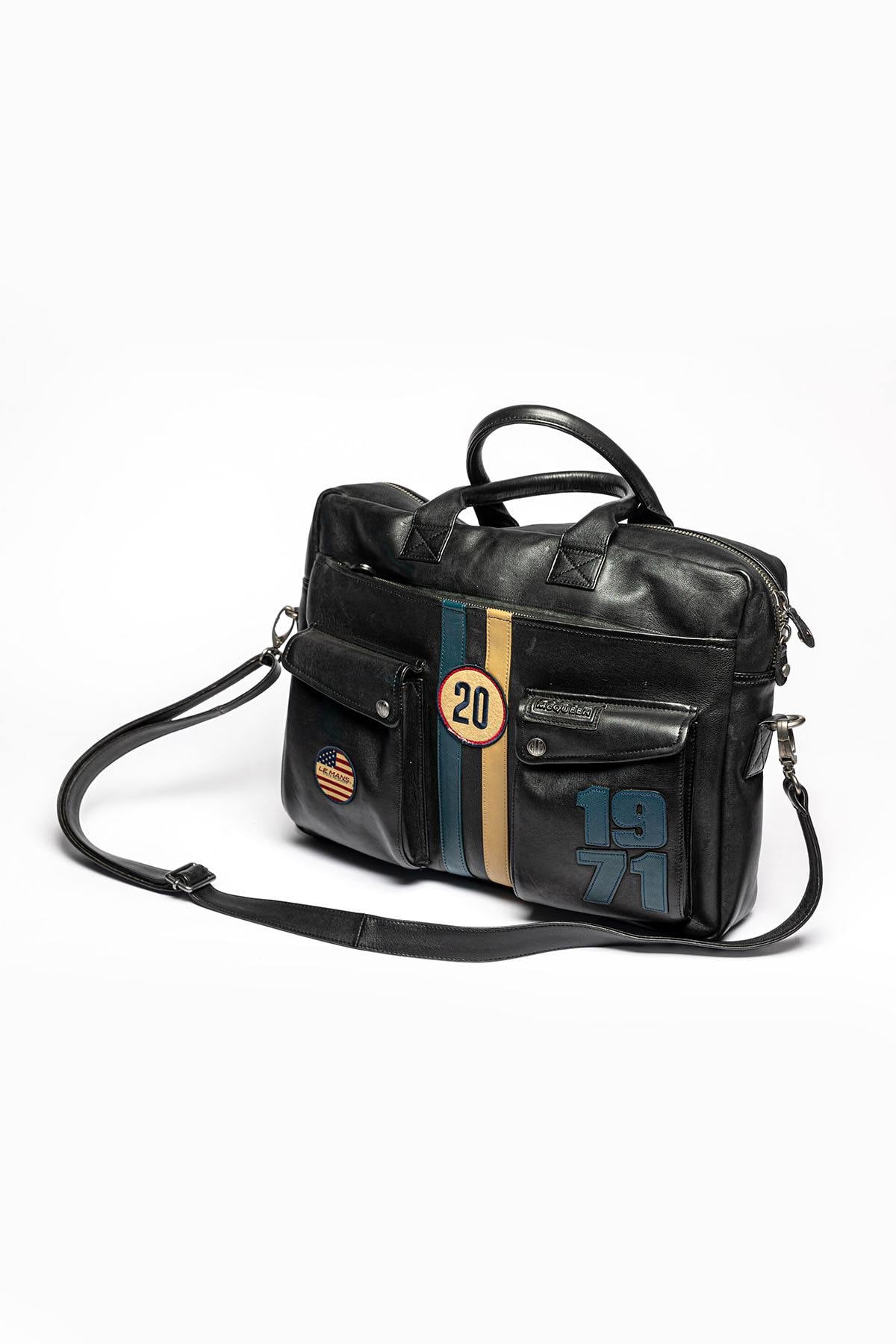 Bolsos Hombre Steve Mcqueen WAYNE7 MESSENGER BLACK — vista 2