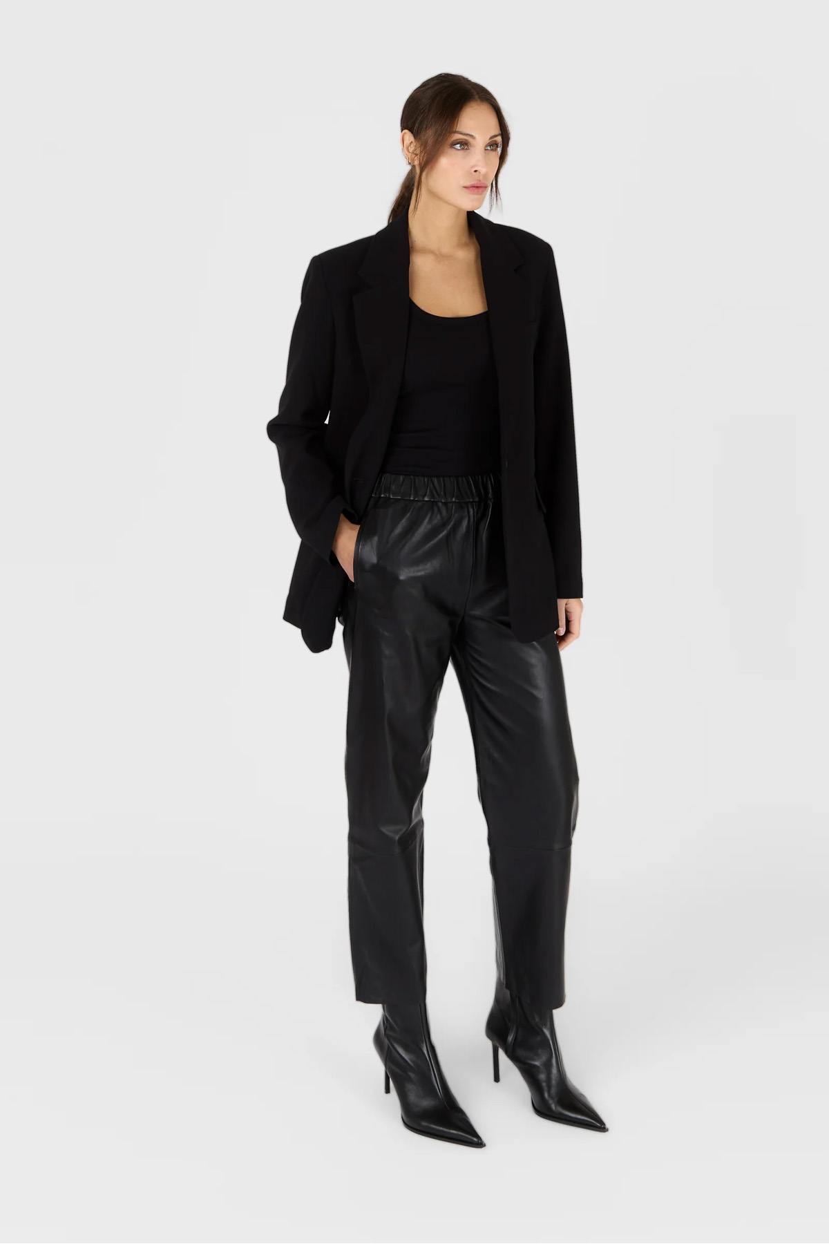 Pantalon Femme Serge Pariente SARAH PANT NOIR — vue 5