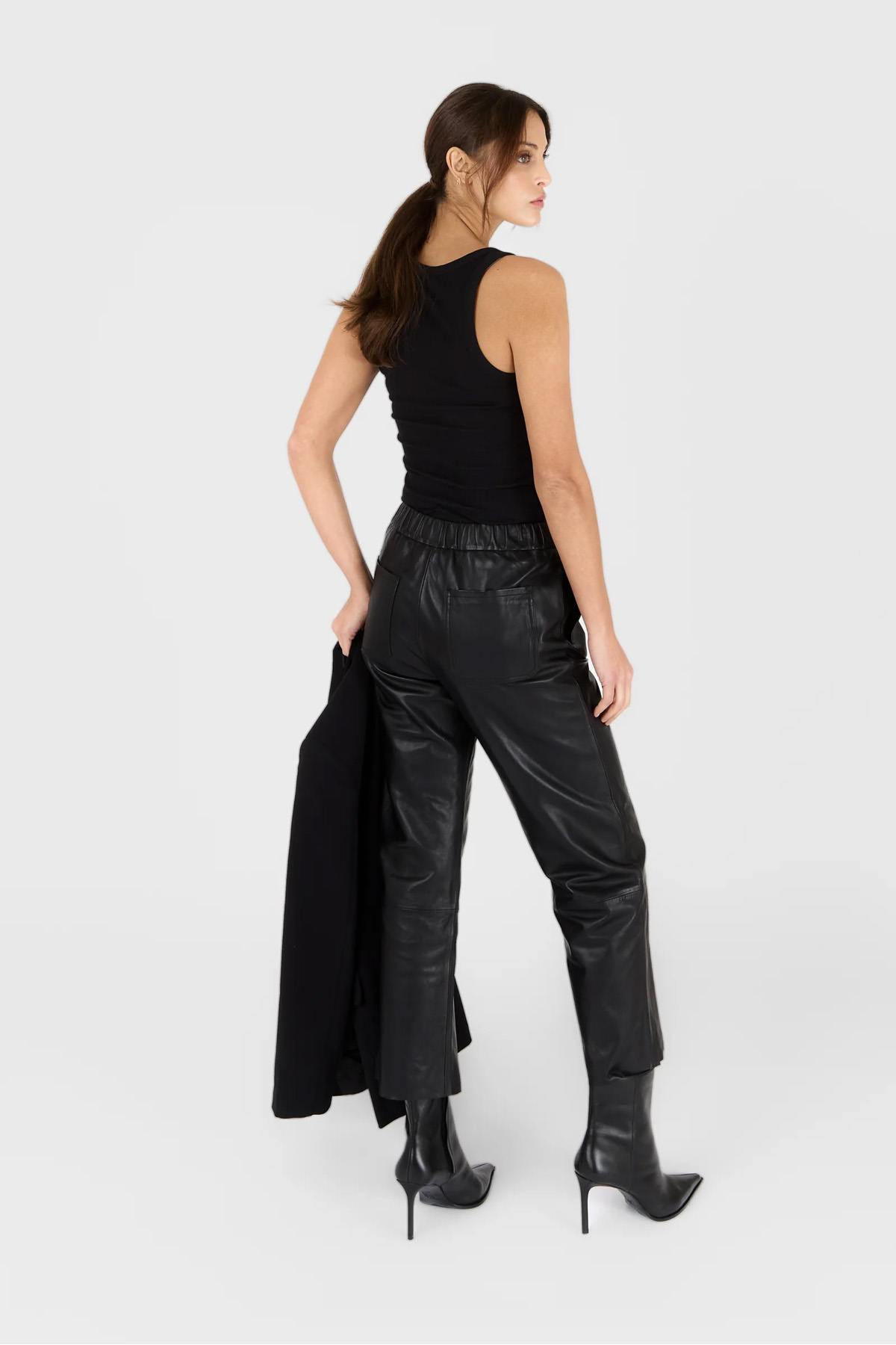 Pantalon Femme Serge Pariente SARAH PANT NOIR — vue 4
