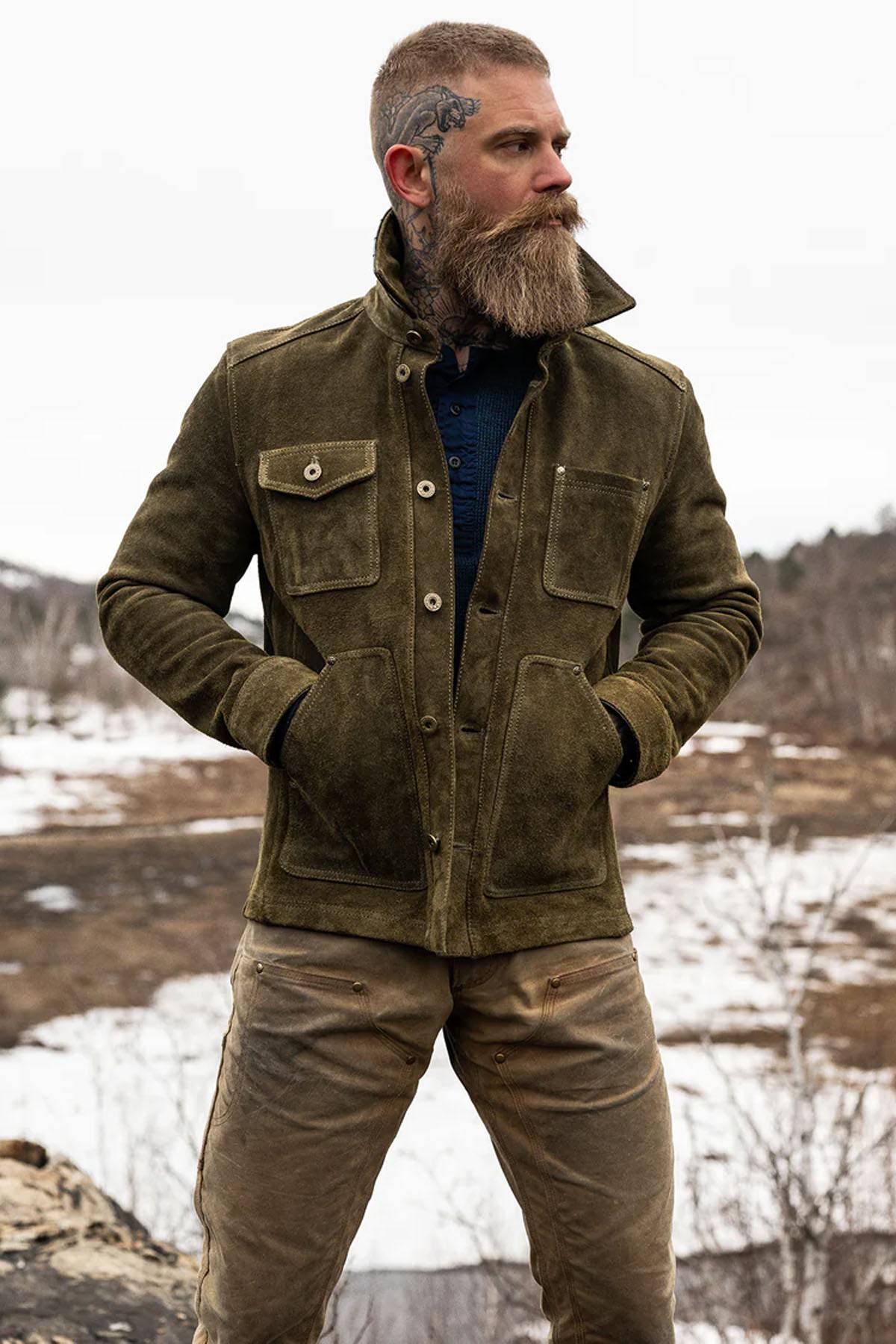Chaqueta Hombre Master FIELD JACKET OLIVE — vista 3