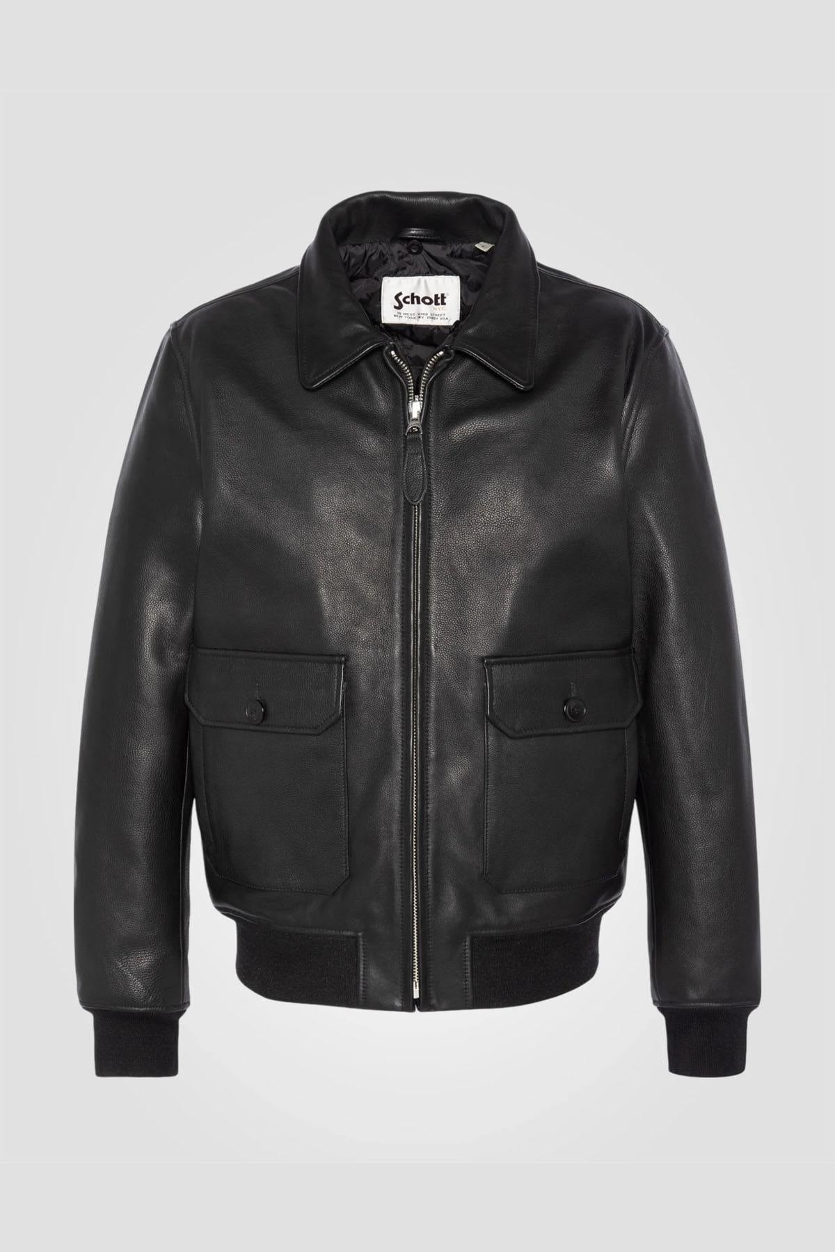 Herren Jacke Schott LCAVIATION24 BLACK — Ansicht 2