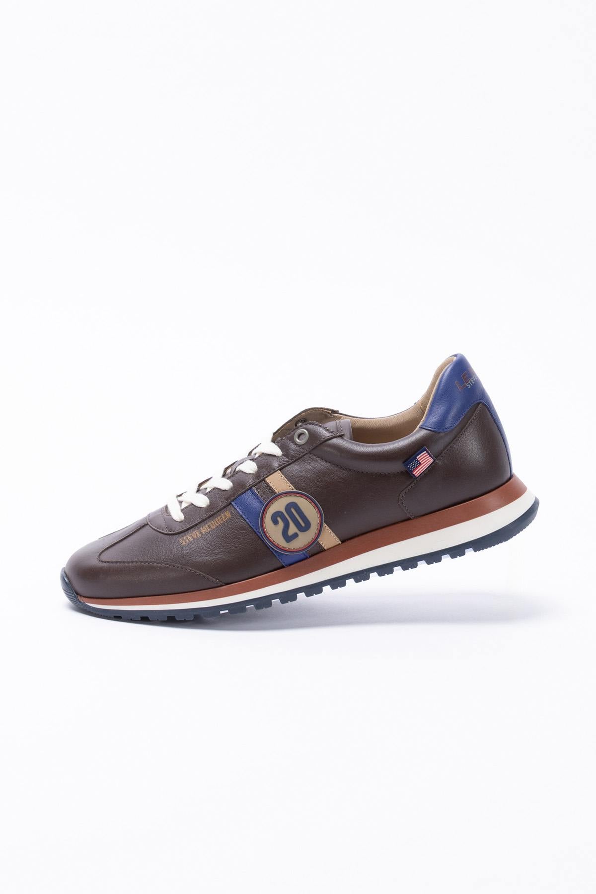 Herren Ledersneakers Steve Mcqueen COOL DARK BROWN — Ansicht 2