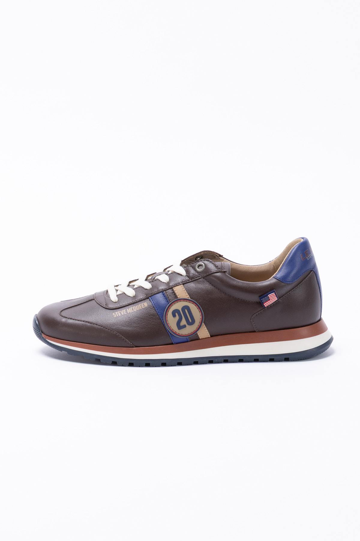 Herren Ledersneakers Steve Mcqueen COOL DARK BROWN — Ansicht 6