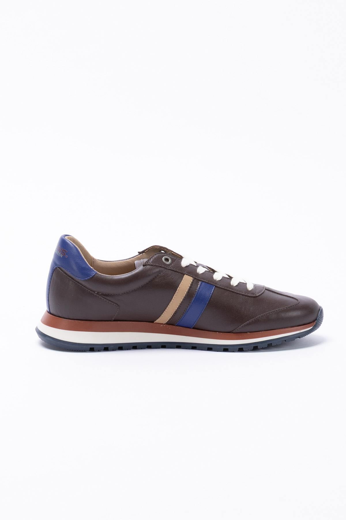 Herren Ledersneakers Steve Mcqueen COOL DARK BROWN — Ansicht 3