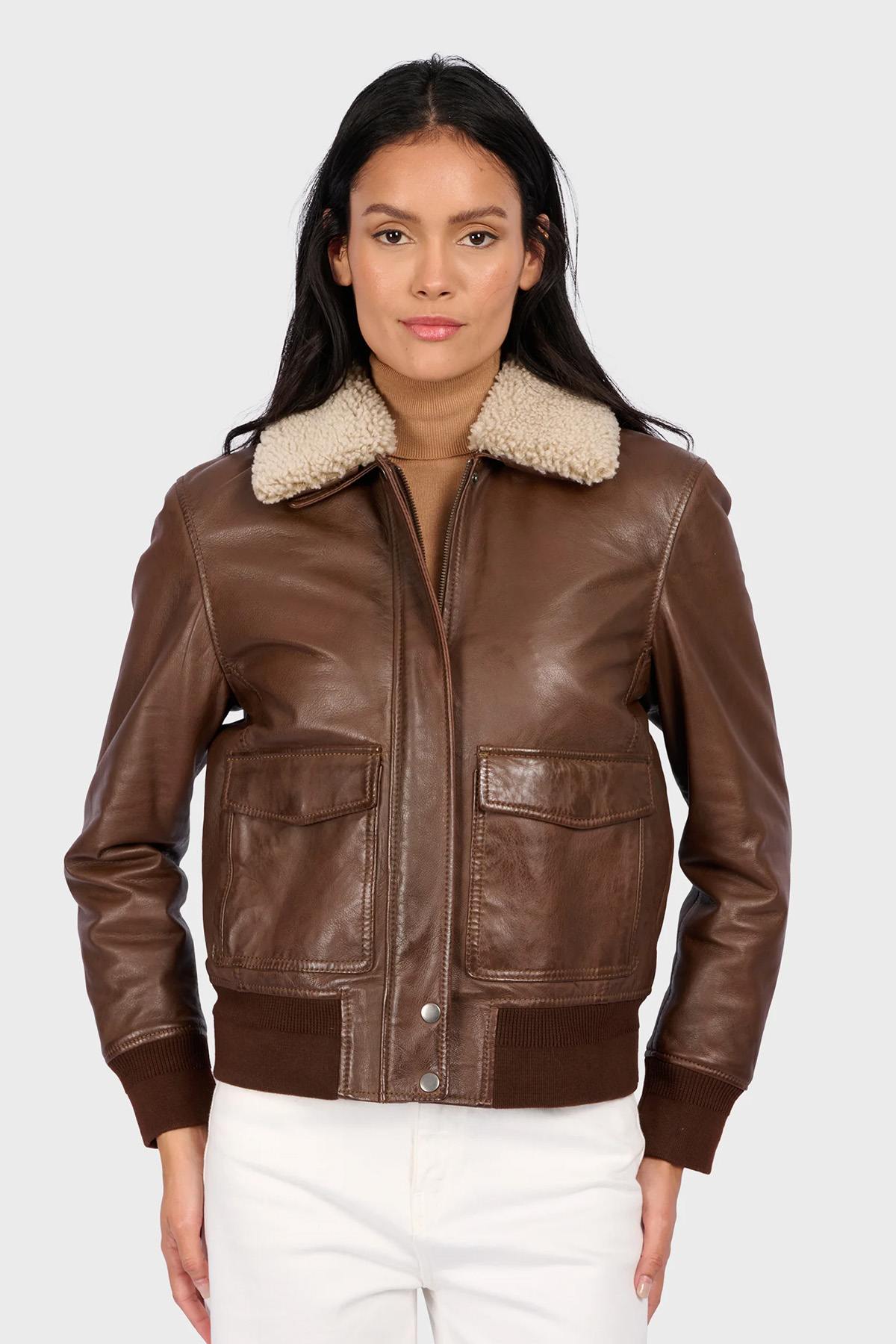 Chaqueta Mujeres Oakwood LAURY CACAO 654 — vista 4