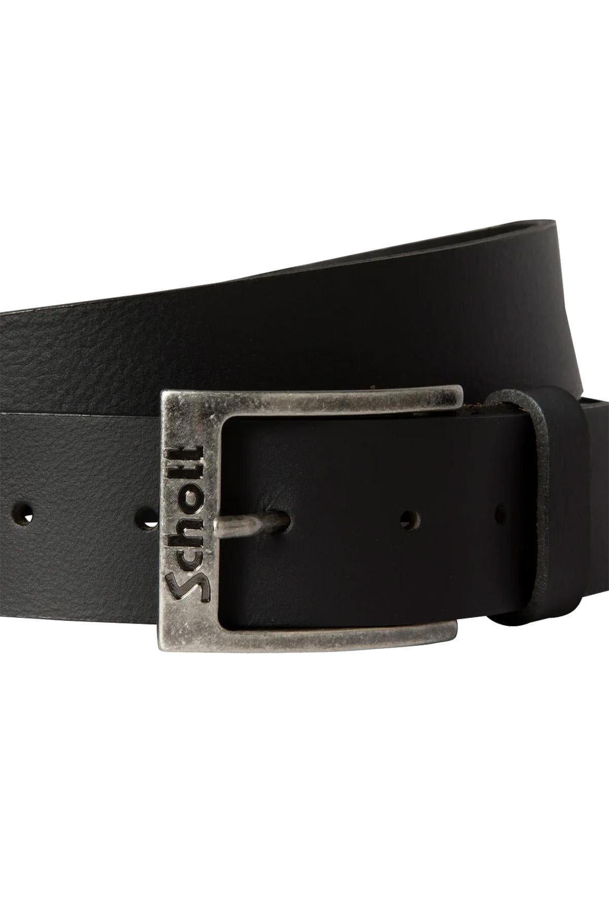 Cinturón Hombre Schott BELTADAM BLACK — vista 2