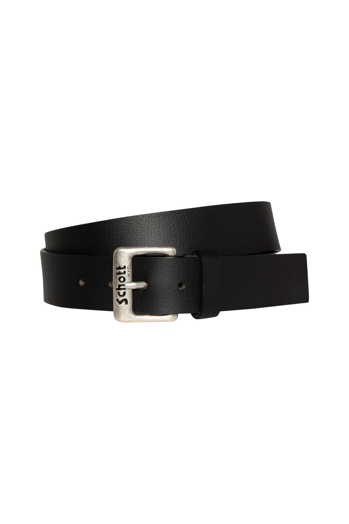 Cintura Uomo Schott BELTAMOS BLACK — vista 1