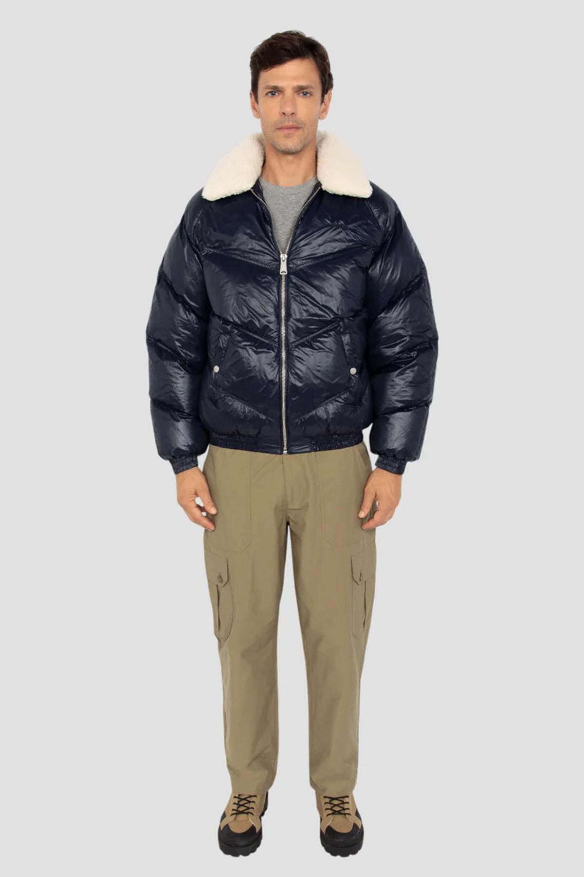 Blouson Homme Schott COLLIN NAVY — vue 6