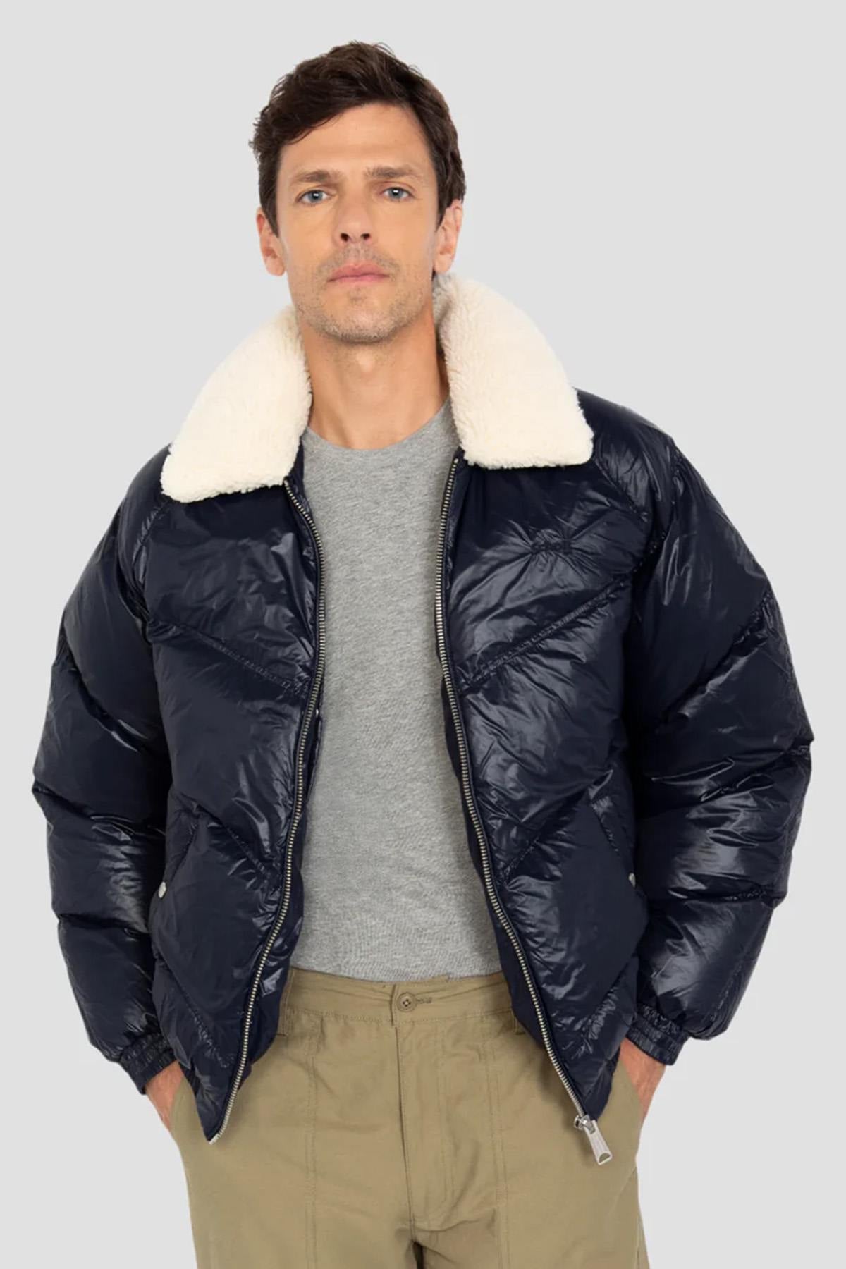 Blouson Homme Schott COLLIN NAVY — vue 7