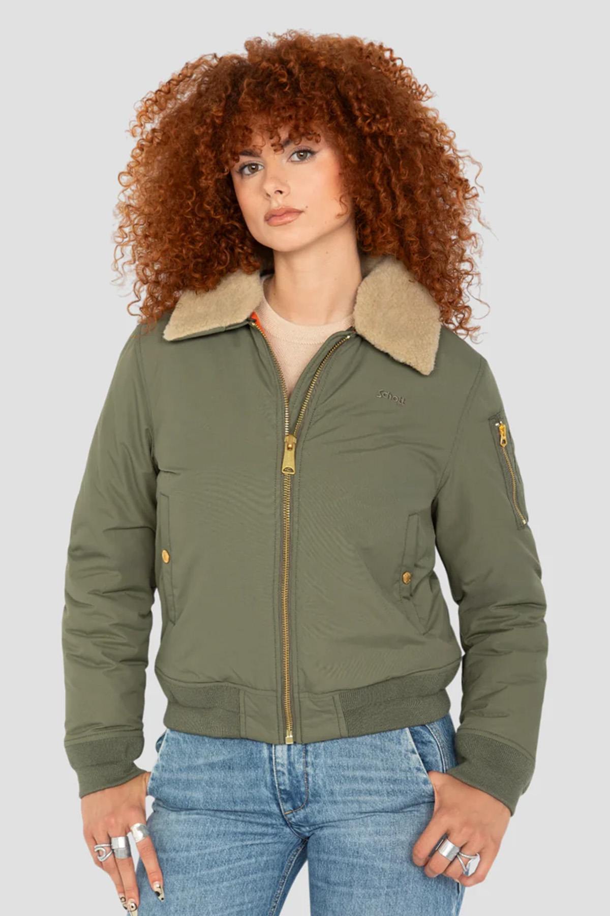 Damen Jacke Schott AIRKRAFT2W SAGE BEIGE — Ansicht 1