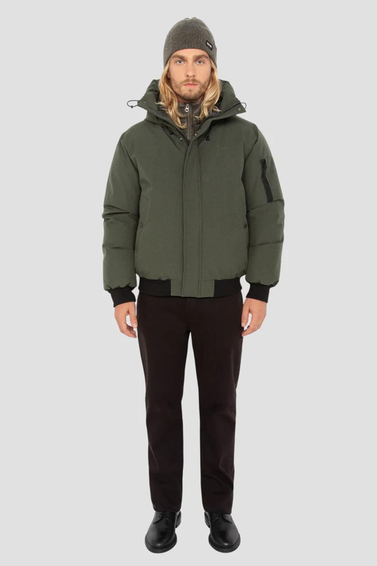 Giacche Uomo Schott BEEVER KAKI — vista 5