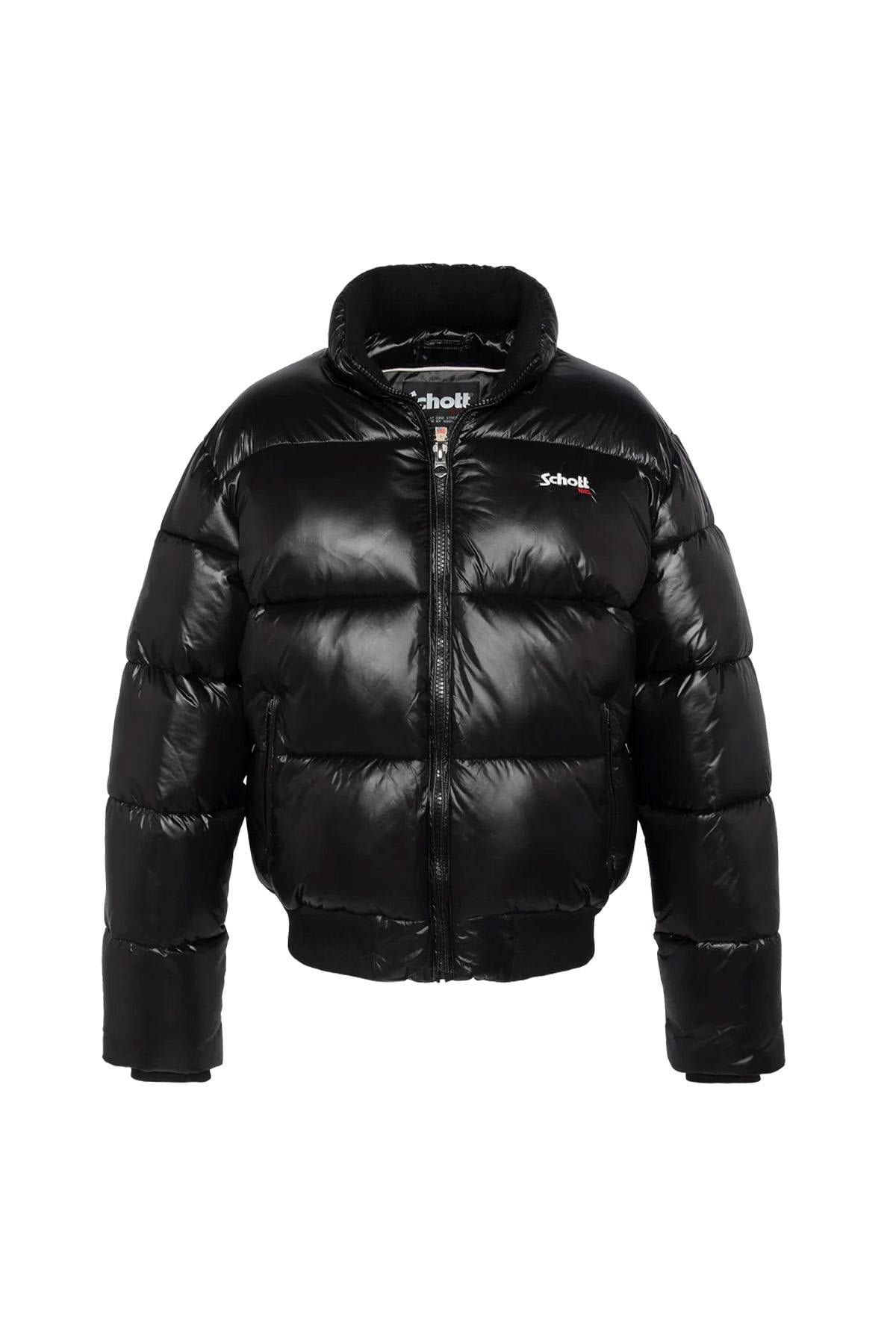 Giacche Uomo Schott COLUSA BLACK — vista 8