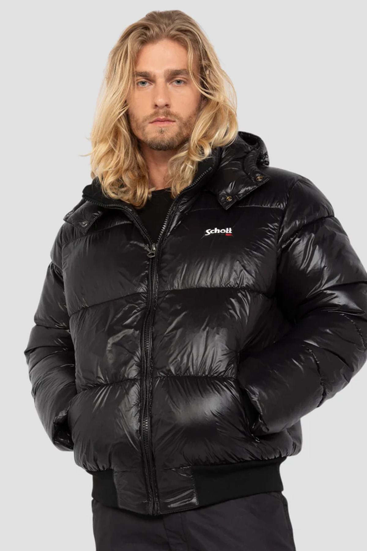 Giacche Uomo Schott COLUSA BLACK — vista 1